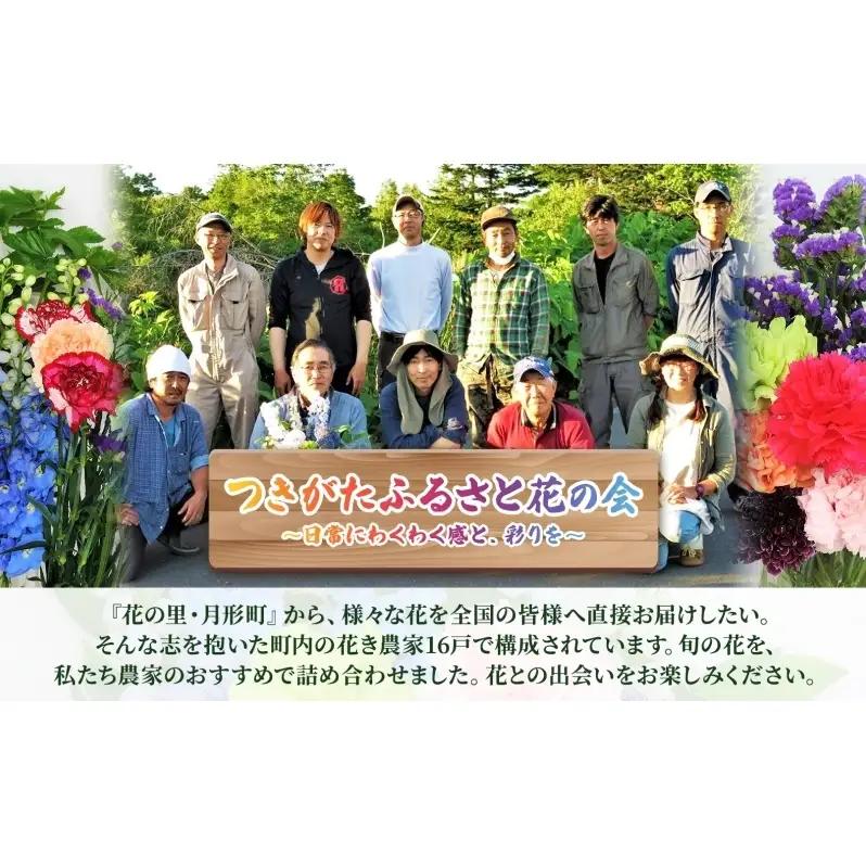 ＜10月配送＞ 北海道 花 詰め合わせ 4品種 20本以上 切り花 切花 花束 ブーケ 季節 旬 生花 フラワー アレンジメント 記念日 産地直送 