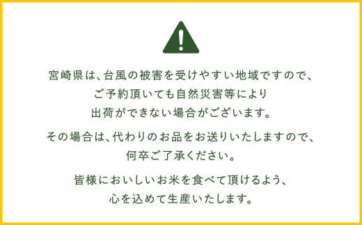 ＜令和7年産「宮崎県産ヒノヒカリ(無洗米)」20kg 3か月定期便＞お申込みの翌月下旬に第1回目を発送 米 ヒノヒカリ 定期便 コメ 無洗米