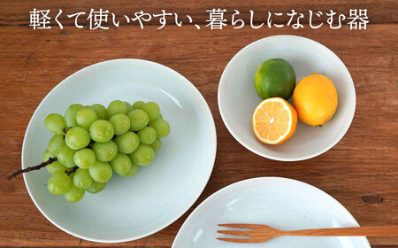 【美濃焼】[軽量食器] TLPリムバンド ホワイト  9インチ クープ×2枚/オートミル×2枚 ペア【井澤コーポレーション】食器 プレート ボウル [TBP092]