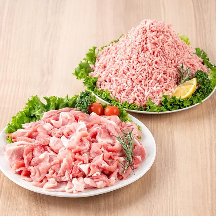 鹿児島県産 豚 こまぎれ と ミンチ セット 合計1.8kg！（300g×3パックずつ） 豚肉【00-110-17】