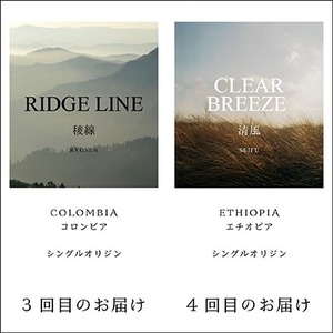 定期便 全6回 スペシャルティ コーヒー 豆 ( 1種 × 6ヶ月 ) ブレンド シングル 珈琲 自家焙煎 京都 笠置町 コーヒー 豆 飲み比べ 珈琲 豆 京都