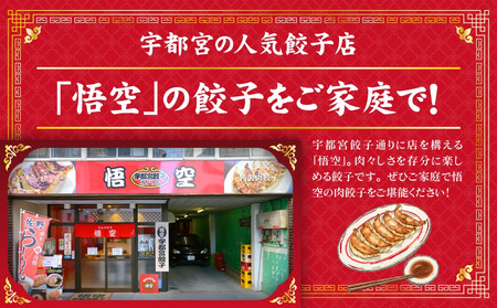 【6ヶ月定期便】 餃子専門店 宇都宮 悟空 特製肉餃子24個入×6ヶ月