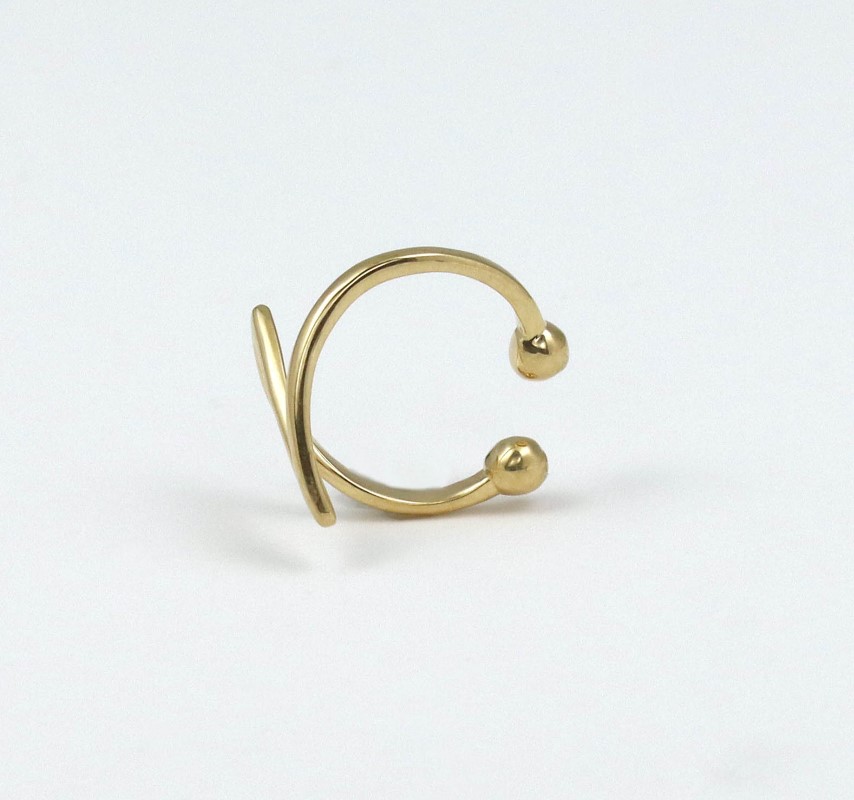 K18 ジガネ イヤーカフ　GR40031