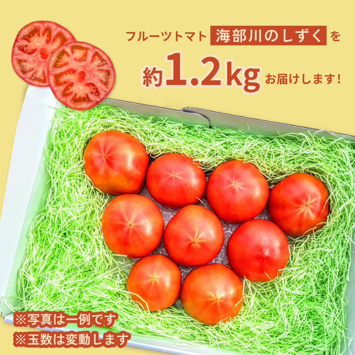 フルーツトマト「海部川のしずく」約1.2kg トマト とまと tomato