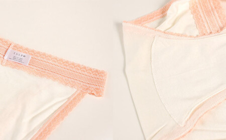 くらしきぬ シルク×茜染め／ショーツ Lサイズ