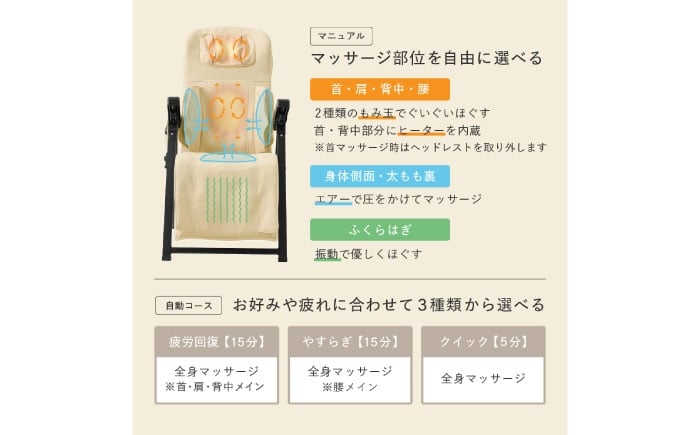 マッサージ マッサージ器 マッサージ機器 コンパクト収納 全身マッサージ もみほぐし リモコン操作 健康家電 おすすめ 人気 