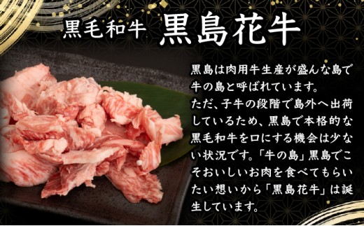 黒島花牛　スジ500g＋沖縄黒島の塩50g【牛肉 牛 塩 沖縄】